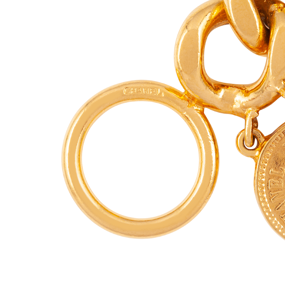 1980s Vintage Chanel Byzantine Medallion Bracelet