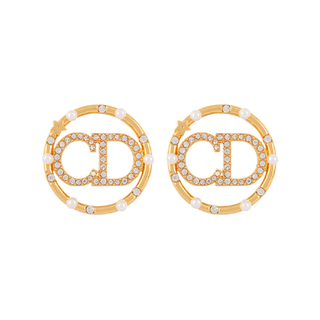 Christian Dior CD Script Earrings