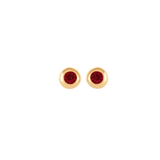 1980s Vintage Ruby Red Earrings