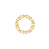 Vintage Faux Pearl Wreath Brooch