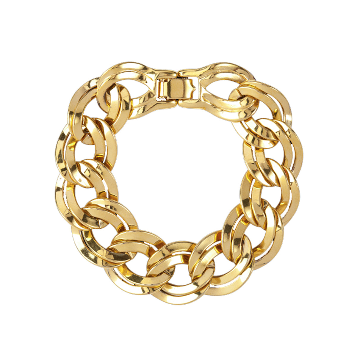 1980s Vintage Double Link Bracelet