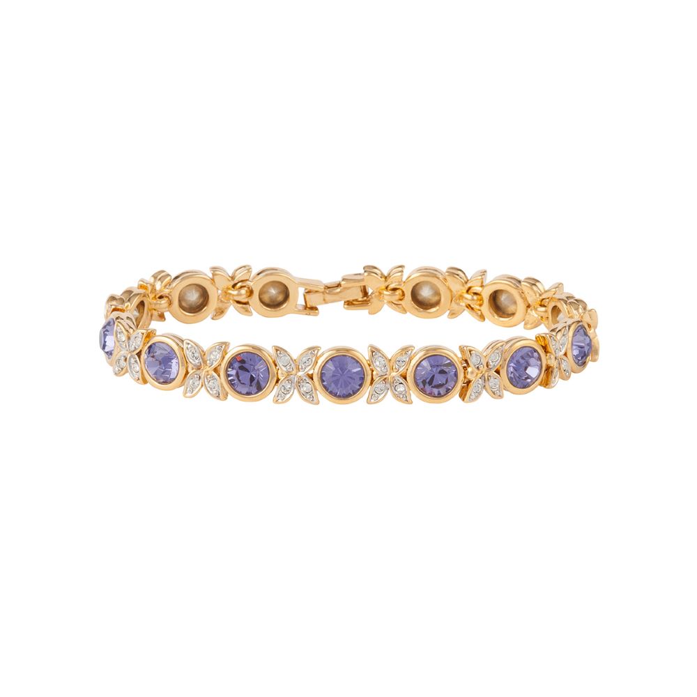 1980s Vintage D'Orlan Faux Amethyst Bracelet