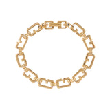 1980s Vintage Givenchy G Link Bracelet