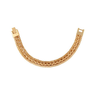 Gold Plated Watchband Chain Bracelet