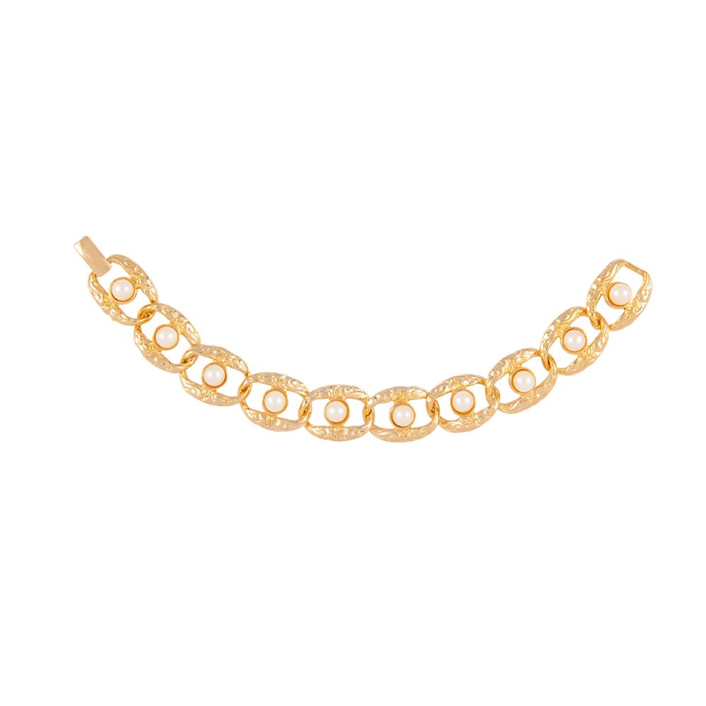 1980s Vintage Faux Pearl Bracelet