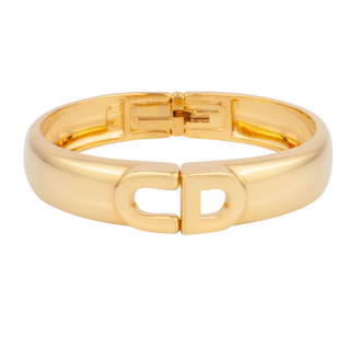 1990s Vintage Christian Dior CD Bangle Bracelet