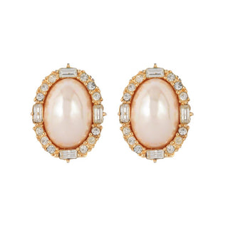 1980s Vintage Christian Dior Faux Pearl Earrings