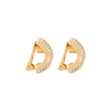 1980s Vintage Christian Dior Criss-Cross Clip-On Earrings