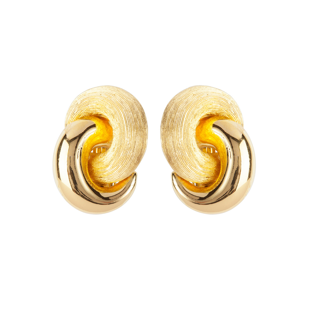 1980s Vintage Christian Dior Love Knot Clip-On Earrings
