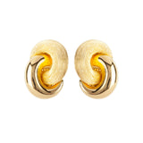 1980s Vintage Christian Dior Love Knot Clip-On Earrings