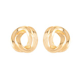 1980s Vintage Monet Chain Link Clip-On Earrings