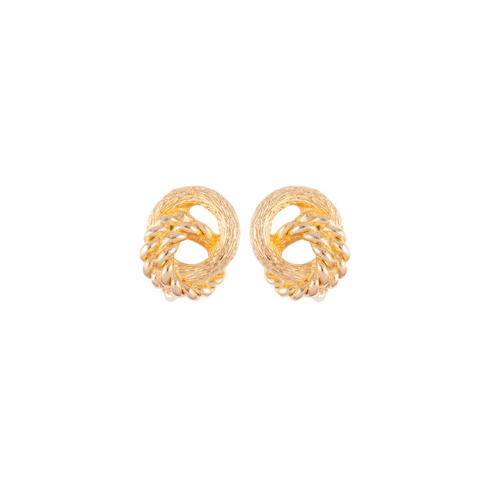 1980s Vintage Christian Dior Knot Clip-On Earrings