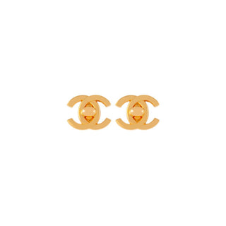 1995 Vintage Chanel Turnlock Clip-On Earrings