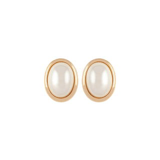 1980s Vintage Christian Dior Faux Pearl Clip-On Earrings