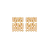 1980s Vintage Givenchy Weave Clip-On Earrings
