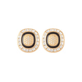 1980s Vintage Christian Dior Square Clip-On Earrings