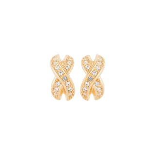 1980s Vintage Christian Dior Criss-Cross Earrings