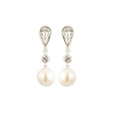 1980s Vintage Faux Pearl Drop Earrings