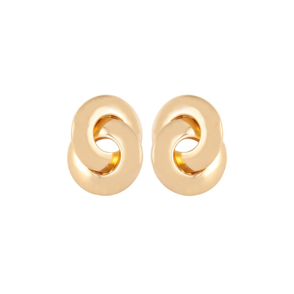 1980s Vintage Knot Clip On Earrings