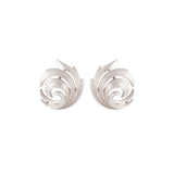 1970s Vintage Trifari Swirl Clip-On Earrings