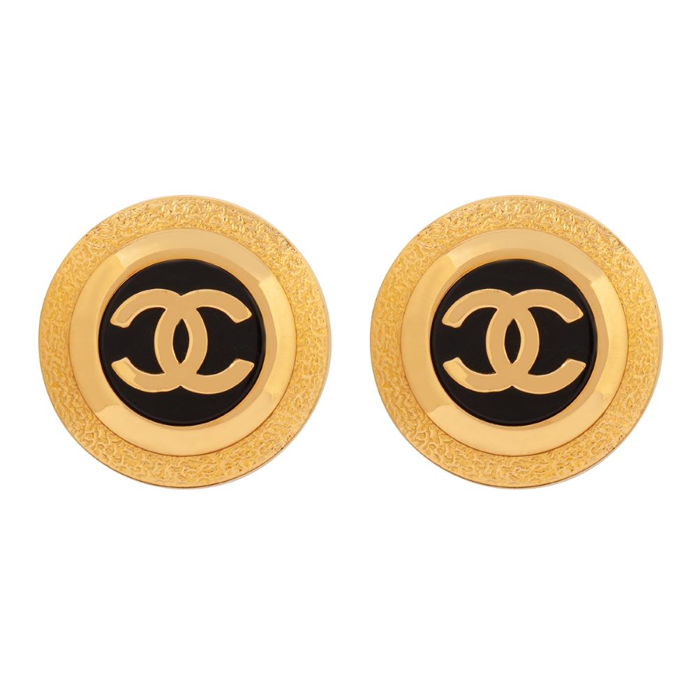 1990s Vintage Chanel Statement Clip-On Earrings