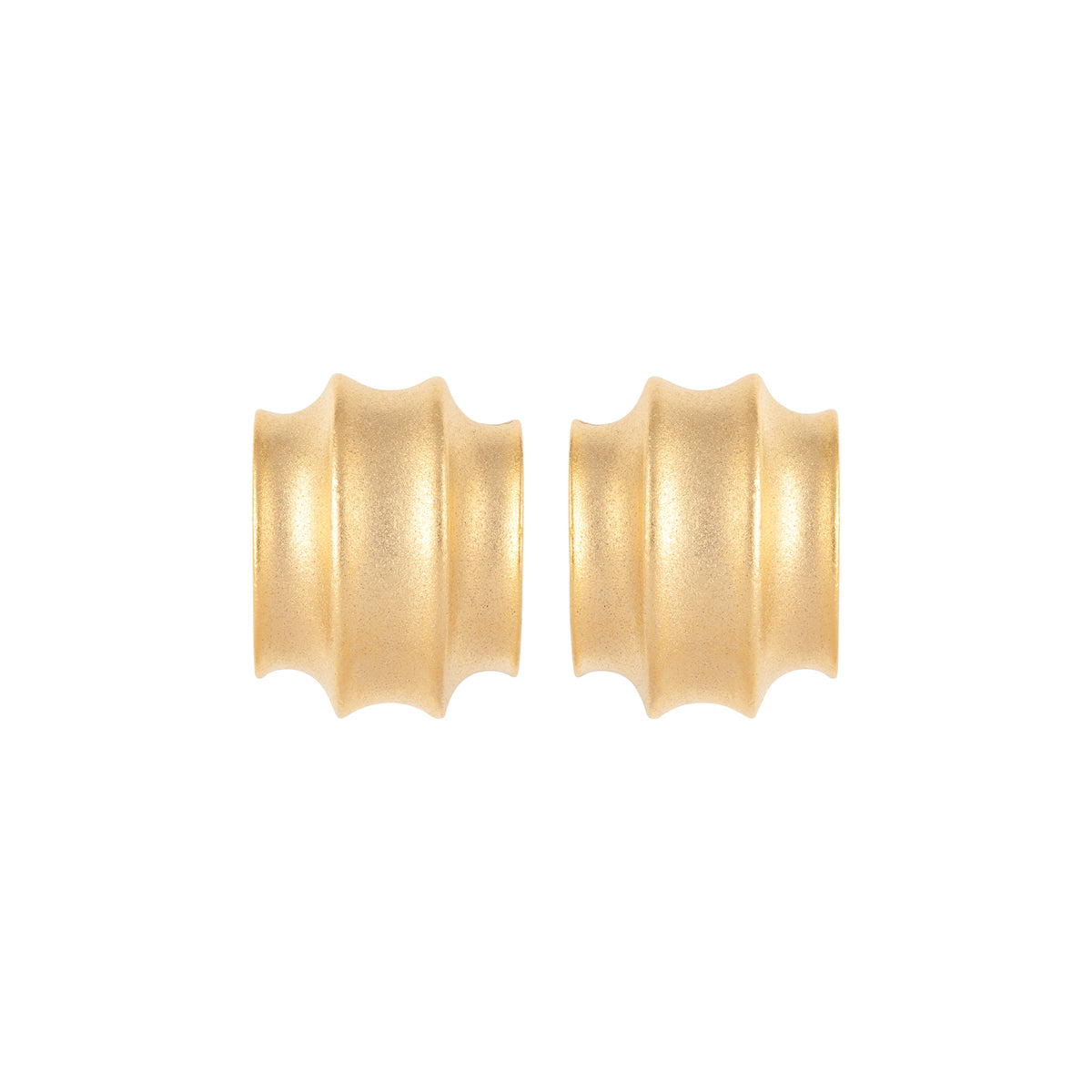 1990s Vintage Brushed Earrings