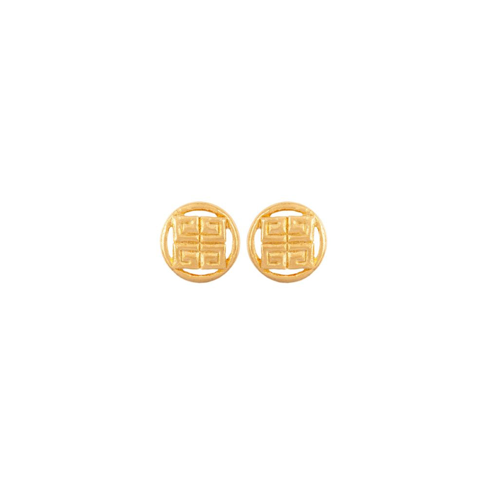 1980s Vintage Givenchy Logo Clip-On Earrings