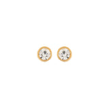1980s Vintage Clear Crystal Earrings