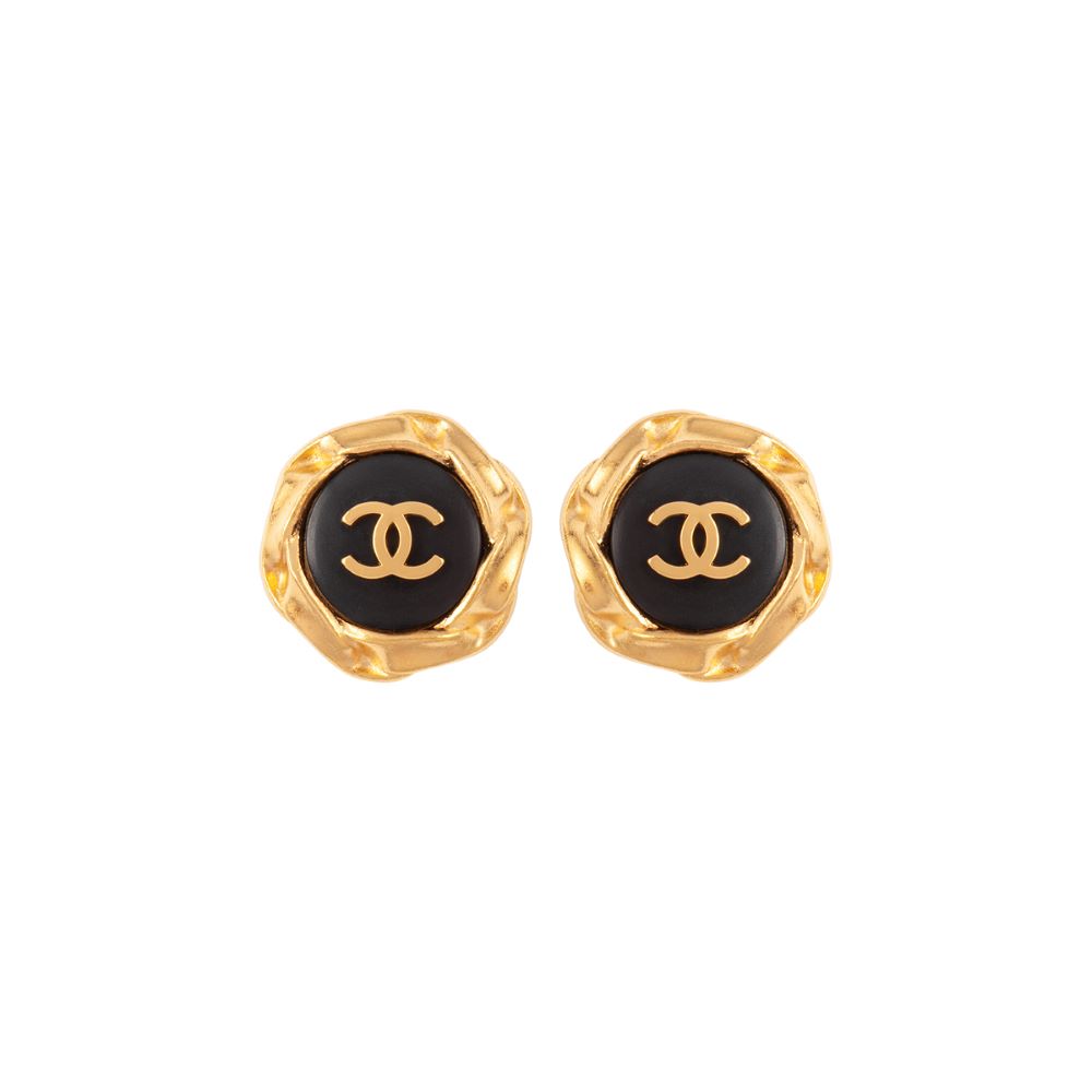 Chanel  Vintage dangle gold earrings  4element