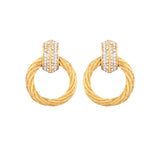 1980s Vintage Christian Dior Doorknocker Clip-On Earrings