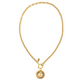 1980s Vintage Chanel Byzantine Medallion Pendant