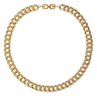 1980s Vintage Givenchy Double Chain Link Necklace