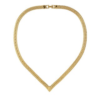 1980s Vintage Napier Golden V  Necklace
