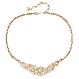 1960s Vintage Trifari Faux Pearl Necklace