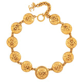1980s Vintage Chanel Statement Quilted Necklace