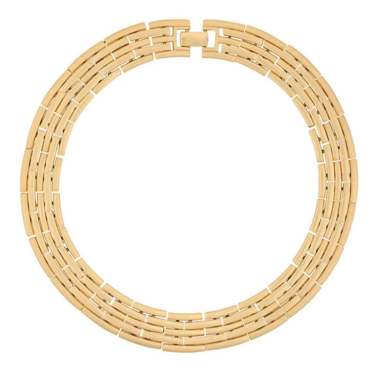 1970s Vintage Brushed Geometric Collar