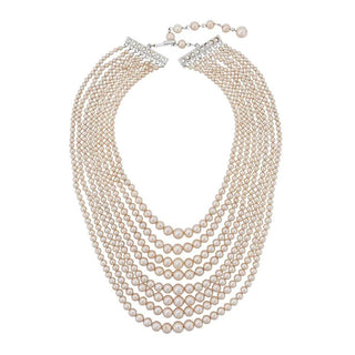 1980s Vintage Graduated Faux Pearl Necklace