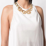 1980s Vintage Givenchy Statement Swirl Necklace