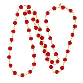 1980s Vintage Swarovski Faux Ruby Necklace