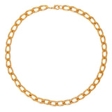 1990s Vintage Oval Link Chain Necklace