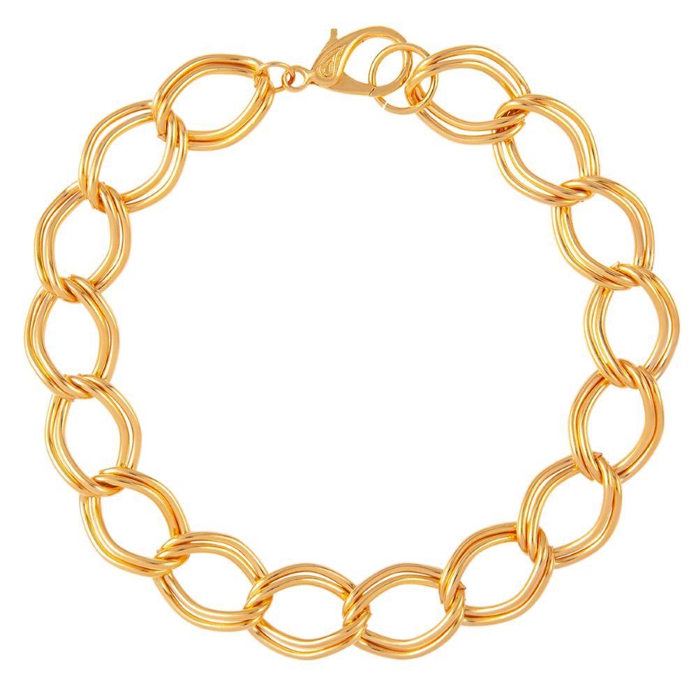 1980s Vintage Double Link Chain Necklace