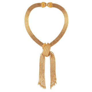 1970s Vintage Monet Tassel Necklace