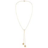 Lariat Flower Drops Necklace