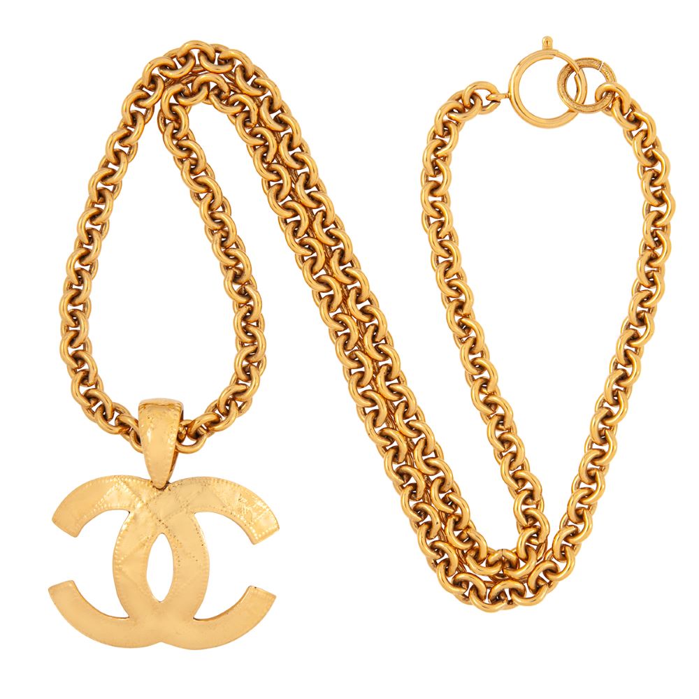 Vintage chanel cc necklace Clearance
