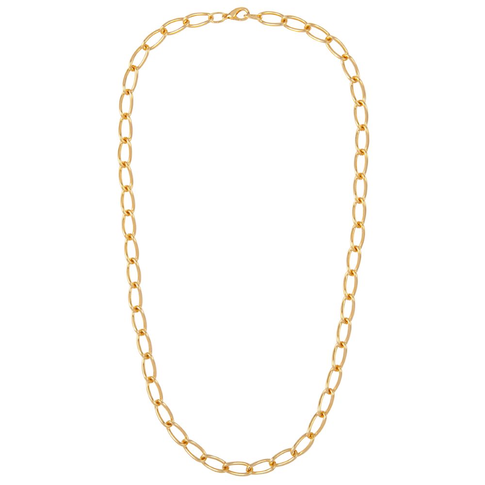 1980s Vintage Oval Link Chain Necklace