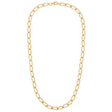 1980s Vintage Oval Link Chain Necklace