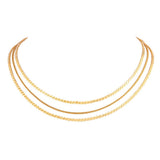 1980s Vintage Triple Chain Necklace