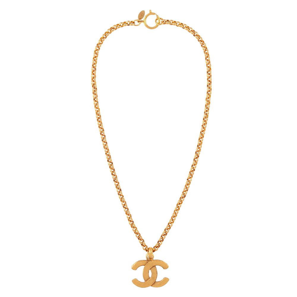 1980s Vintage Chanel CC Pendant