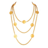 A Rare 1980s Vintage Chanel Logo Necklace