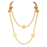 A Rare 1980s Vintage Chanel Logo Necklace
